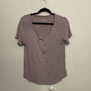 American Eagle Striped Soft and Sexy T-Shirt
